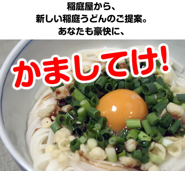 新しい稲庭うどんのご提案。豪快にかましてけ！